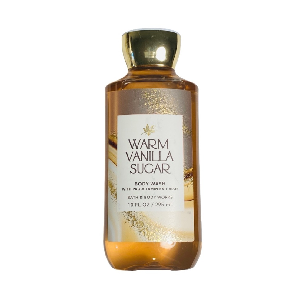 Bath & Body Works WARM VANILLA SUGAR | Body Wash (10 oz) Full Size, New